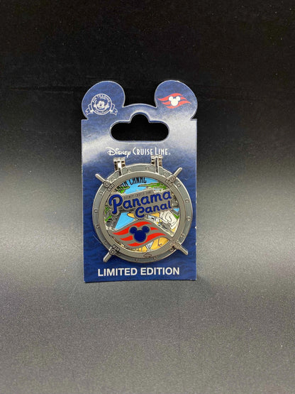 Disney Cruise Line Panama Canal Donald Duck Pin, Donald Duck Ship Wheel Pin, Limited Edition Disney Cruise Line Panama Canal Donald Duck Pin