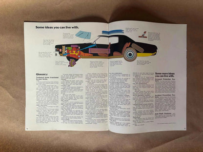 Vintage 1972 Chevrolet Caprice/Impala/Bel Air/Biscayne Car Brochure, Chevrolet GM Canada 1972 Caprice Classic Brochure, 1972 Chevy Impala