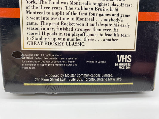 Great Hockey Classics 1958 Boston VS Montreal Stanley Cup Playoffs VHS, New Sealed Molson Collector Series 1958 Boston vs Montreal Nhl VHS
