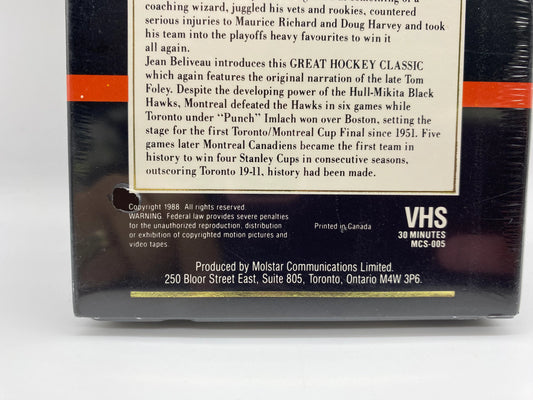 Great Hockey Classics 1959 Toronto VS Montreal Stanley Cup Playoffs VHS, New Sealed Molson Collector Series 1959 Toronto vs Montreal NHL VHS