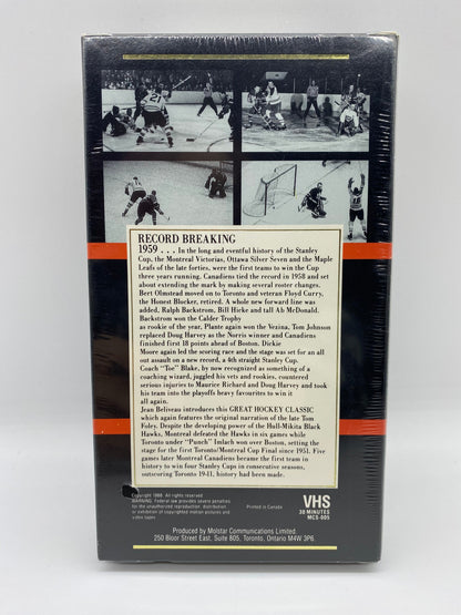 Great Hockey Classics 1959 Toronto VS Montreal Stanley Cup Playoffs VHS, New Sealed Molson Collector Series 1959 Toronto vs Montreal NHL VHS