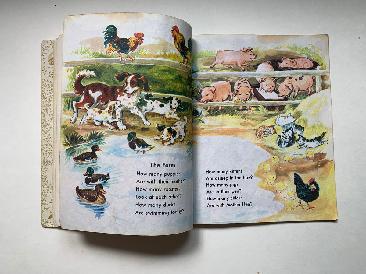 Vintage Numbers A Little Golden Book, Vintage Numbers Golden Book, Numbers What They Look Like and What They Do, 1980 Numbers Book, Numbers