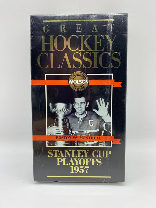 Great Hockey Classics 1957 Boston VS Montreal Stanley Cup Playoffs VHS, New Sealed Molson Collector Series 1957 Boston vs Montreal Nhl VHS