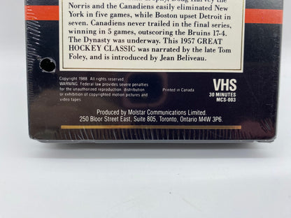 Great Hockey Classics 1957 Boston VS Montreal Stanley Cup Playoffs VHS, New Sealed Molson Collector Series 1957 Boston vs Montreal Nhl VHS