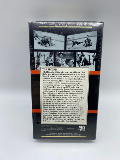 Great Hockey Classics 1957 Boston VS Montreal Stanley Cup Playoffs VHS, New Sealed Molson Collector Series 1957 Boston vs Montreal Nhl VHS
