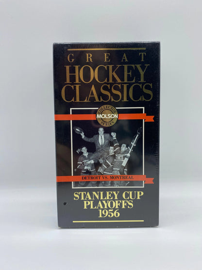 Great Hockey Classics 1956 Detroit VS Montreal Stanley Cup Playoffs VHS, New Sealed Molson Collector Series 1956 Detroit vs Montreal Nhl VHS