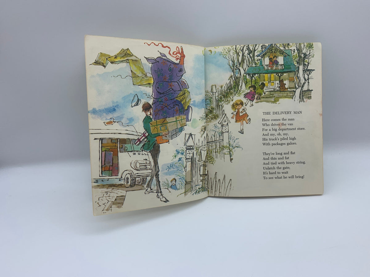Vintage Who Comes To Your House Golden Book, 1976 Little Golden Book, Children’s Book Who Comes to Your House, 1976 Golden Press Kids Book