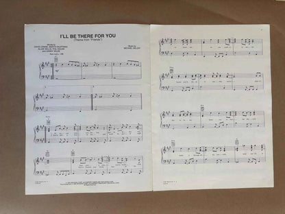 1994 I’ll Be There For You Theme From FRIENDS Sheet Music, Original Sheet Music Edition I’ll Be There For You by The Rembrandts Friends