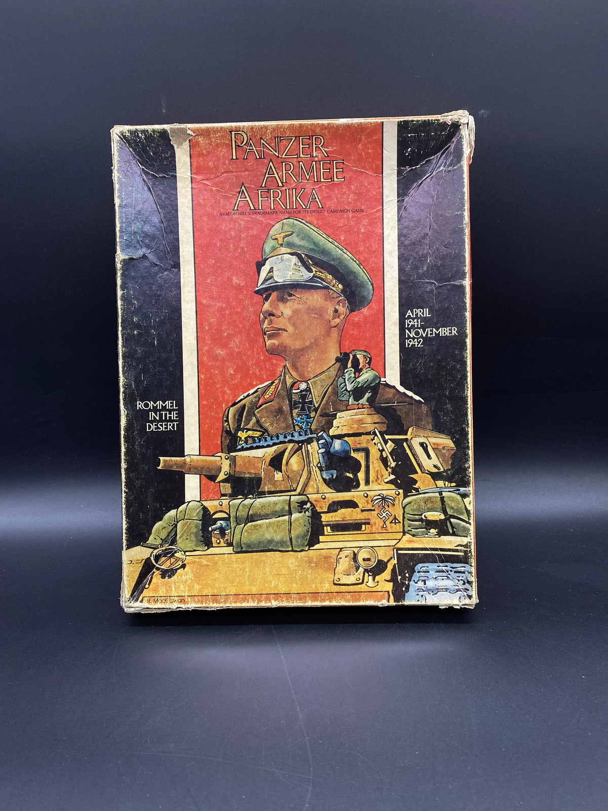Vintage Panzer Armee Afrika Rommel In The Desert April 1941 - November 1942, Avalon Hills Game Desert Campaign Game Panzer Armee Afrika 1981