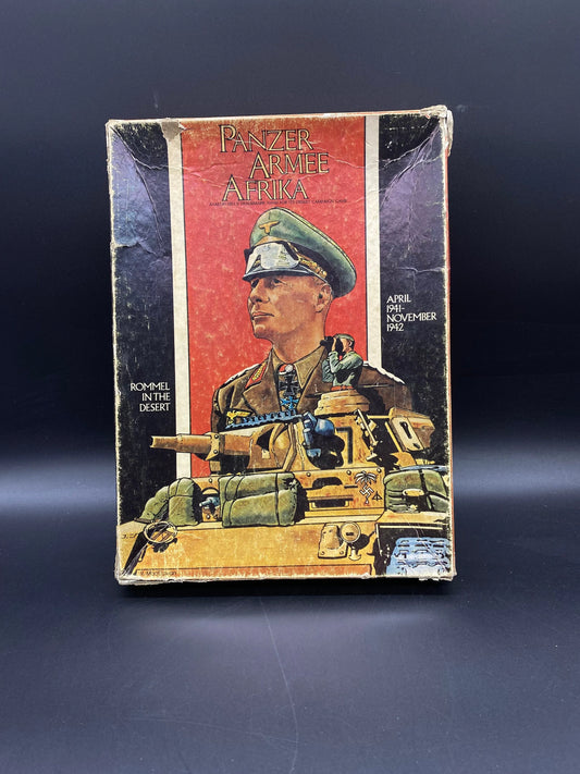Vintage Panzer Armee Afrika Rommel In The Desert April 1941 - November 1942, Avalon Hills Game Desert Campaign Game Panzer Armee Afrika 1981