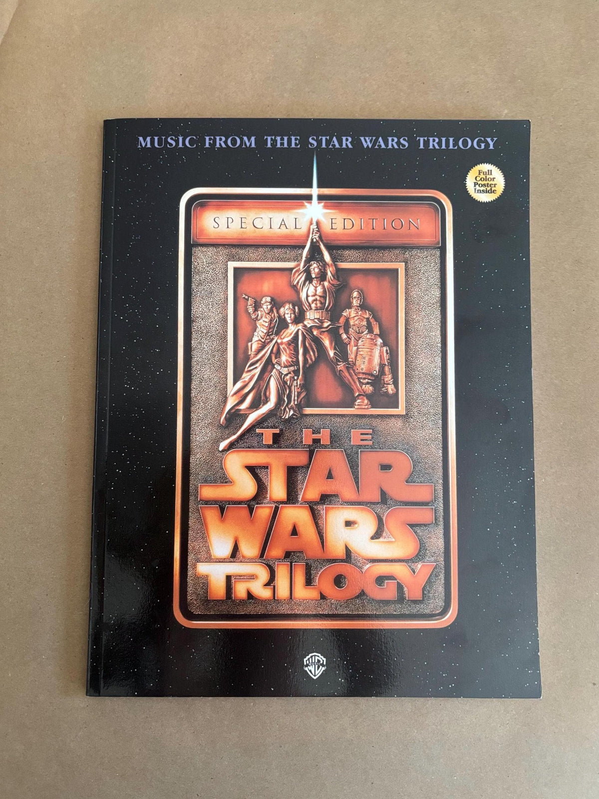 The Star Wars Trilogy Special Edition 1997, Music From The Star Wars Trilogy Sheet Music with Full Color Poster, WB Music Star Wars Trilogy