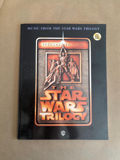 The Star Wars Trilogy Special Edition 1997, Music From The Star Wars Trilogy Sheet Music with Full Color Poster, WB Music Star Wars Trilogy
