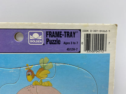 Vintage Precious Moments Frame Tray Puzzle, Golden Frame Tray Puzzle Precious Moments, 1989 Precious Moments Clown with Balloons Puzzle