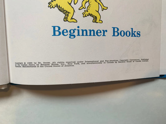 Vintage Dr. Seuss’s ABC Beginner Books, Grolier Book Club Edition, Dr. Seuss ABC’s Book, Vintage kids book, Dr Seuss Book, Vintage Dr Seuss