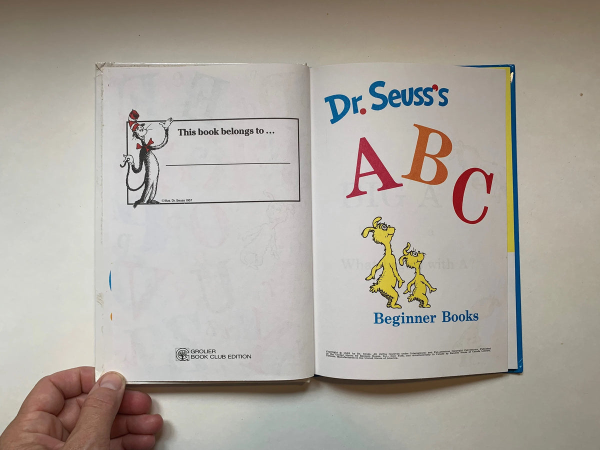 Vintage Dr. Seuss’s ABC Beginner Books, Grolier Book Club Edition, Dr. Seuss ABC’s Book, Vintage kids book, Dr Seuss Book, Vintage Dr Seuss