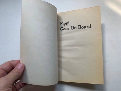 Vintage Pippi Goes on Board by Ingrid Lindgren, Scholastic Inc 1960, Pippi Longstocking Book, Vintage Pippi Longstocking, Pippi Longstocking