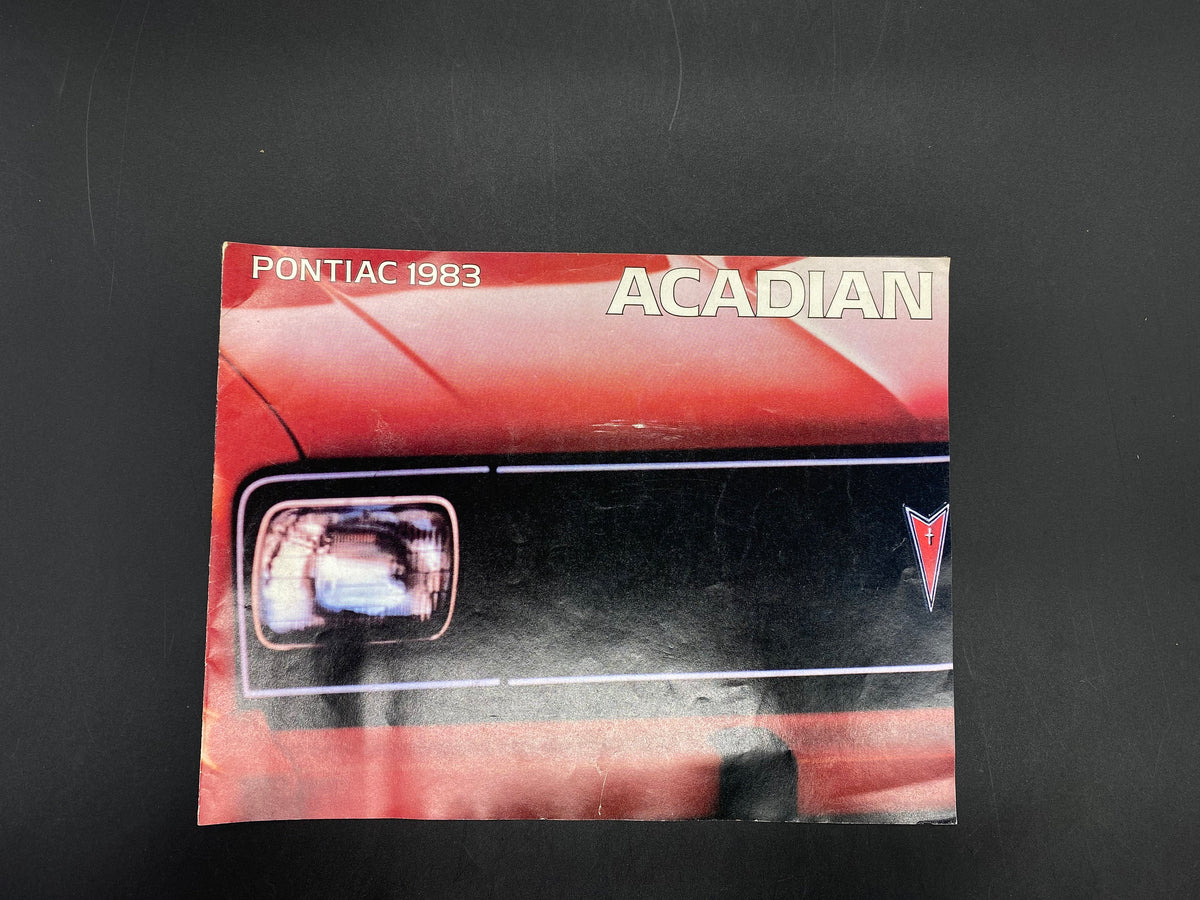 1983 Pontiac Acadian Sales Brochure, Pontiac Acadian 1983 Brochure, Acadian Scooter Hatchback Coupe Brochure, 1983 Pontiac Acadian Diesel