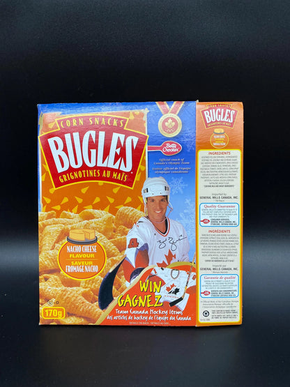 Bugles Betty Crocker Brendan Shanahan Team Canada Hockey Flat Box, 1998 Bugles Win Team Canada Hockey Items Box, Brendan Shanahan Bugles Box