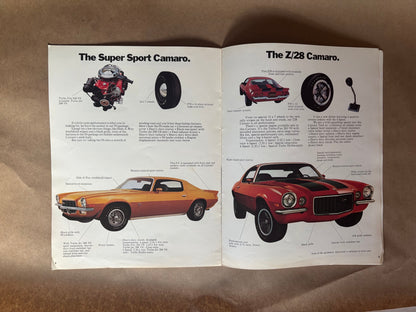 1972 Camaro Sport Coupe/Rally Sport/SS/Z28 Dealership Brochure