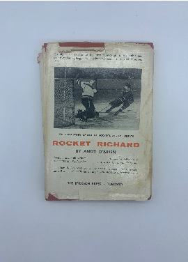 Vintage Rocket Richard by Andy O’Brien 1962, Signed by Author & Maurice Richard, Rare Signed Rocket Richard Book, Montreal Canadiens Book
