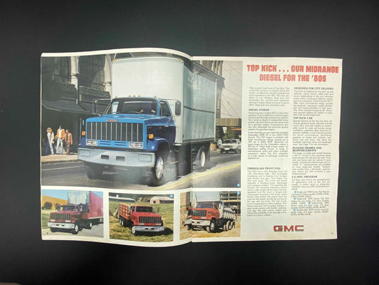 Vintage GMC Mediums Dealership Brochure, GMC Mediums Trucks Brochure, 1981 GMC Mediums Sales Brochure, Gmc Sierra Grandes Mediums Brochure