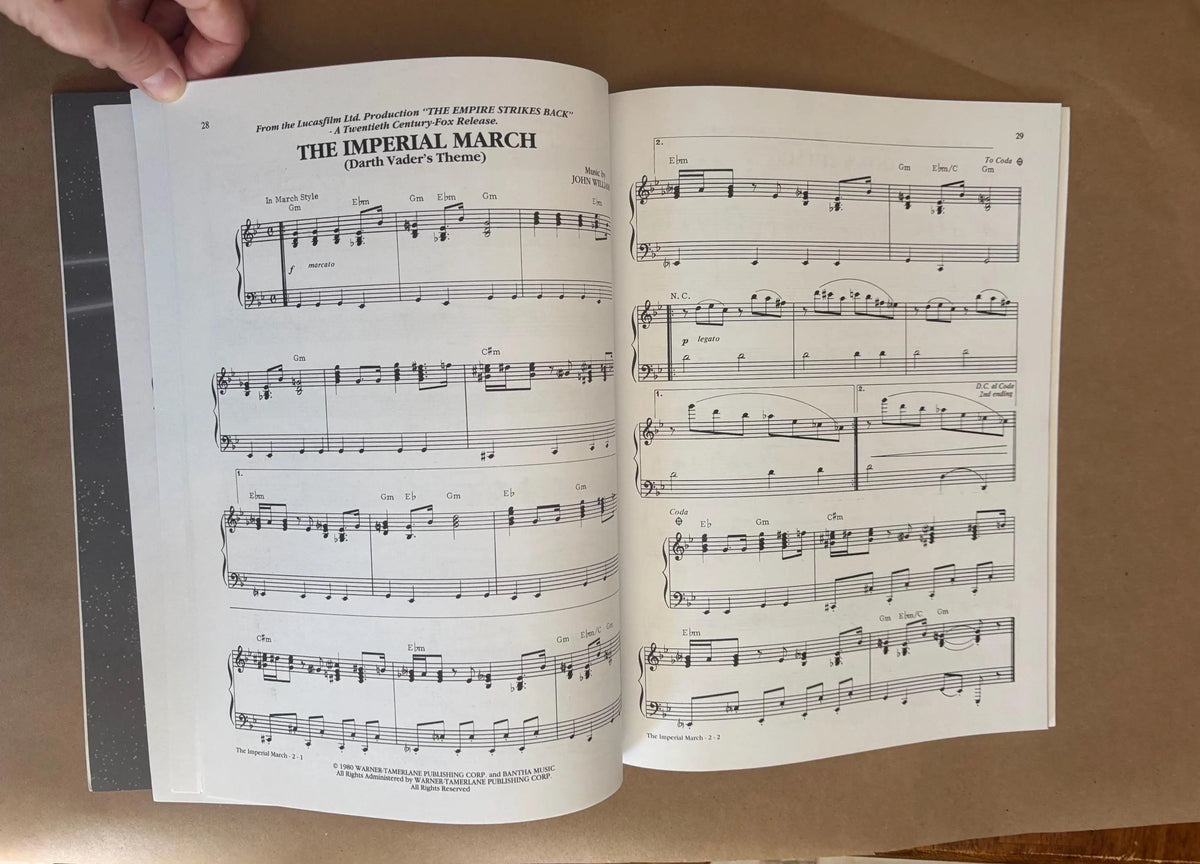The Star Wars Trilogy Special Edition 1997, Music From The Star Wars Trilogy Sheet Music with Full Color Poster, WB Music Star Wars Trilogy