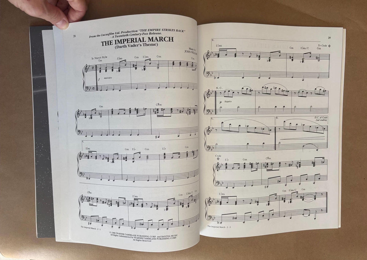 The Star Wars Trilogy Special Edition 1997, Music From The Star Wars Trilogy Sheet Music with Full Color Poster, WB Music Star Wars Trilogy