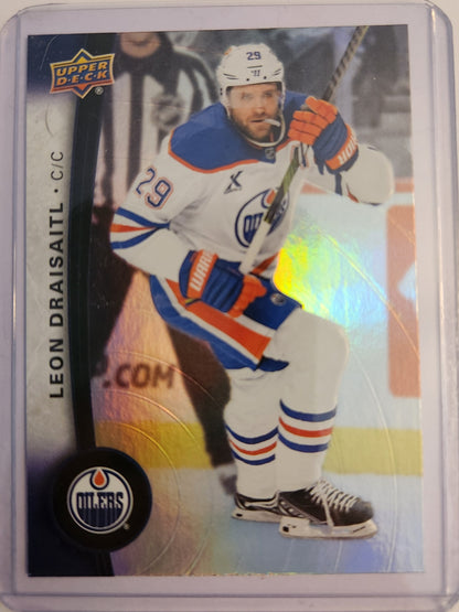 2025 Upper Deck Tim Hortons Leon Draisaitl #92 Card, Leon Draisaitl Edmonton Oilers Hockey Card, Tim Hortons Hockey Card