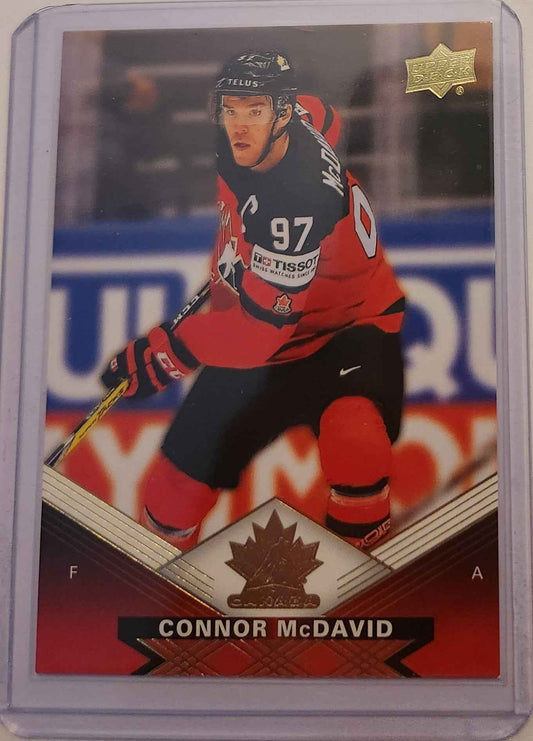 2025 Upper Deck Tim Hortons Team Canada Connor McDavid #3 Card, Connor McDavid Hockey Card, Team Canada Hockey Card