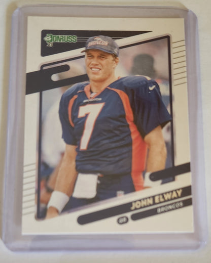 2021 John Elway card, 2021 John Elway Donruss #180 card, 2021 John Elway Panini #180 card, 2021 Denver Broncos John Elway card